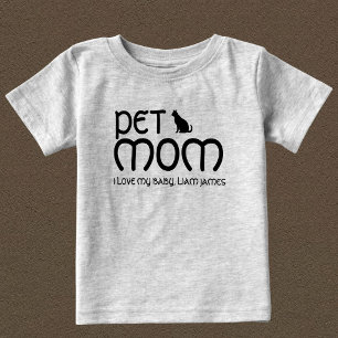 Camiseta Mãe de Gato Amante de Animais de Estimação Dia das