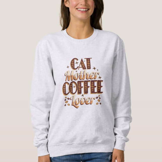Camiseta Mãe de Gato Amante de Café (Frente)