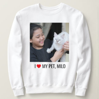 Camiseta Mãe de Gato Amor de Criança Pet Foto Coração Verme