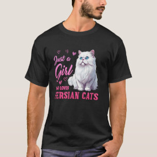 Camiseta Mãe de Gato APENAS UMA MENINA E SEUS GATOS PERSAS 