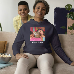 Camiseta Mãe de Gato Azul Marinho Branco Família Foto de Pe