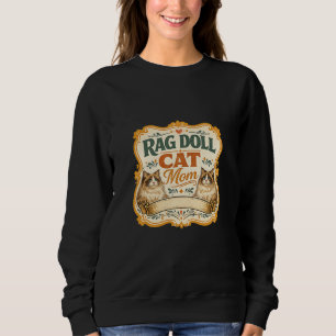 Camiseta Mãe de Gato Boneca de Trapo Estilo Vintage Design