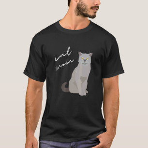 Camiseta Mãe de Gato British Shorthair Para Gato