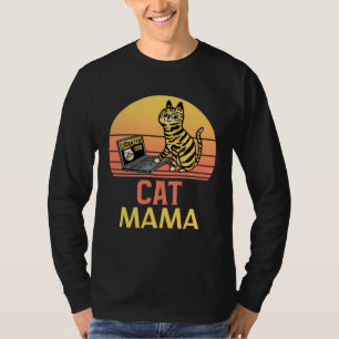 Camiseta Mãe de Gato Ca Vintage Estilo Anos Oitenta Gata Ma