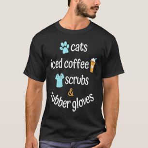 Camiseta Mãe de Gato Café Gelado Esfrega e Luvas de Borrach
