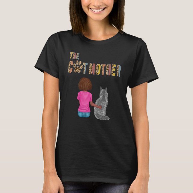 Camiseta Mãe de Gato de Maine Cama Mãe Mãe Mãe (Frente)