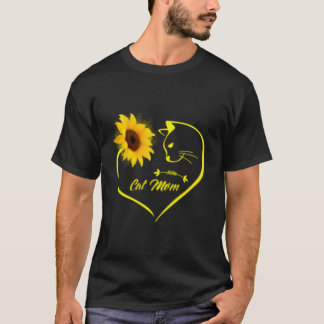 Camiseta Mãe de Gato Ele Ama o Dia das Mães Gato
