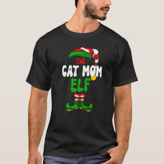 Camiseta Mãe de Gato Elfo Pijama Grupo Correspondente Natal