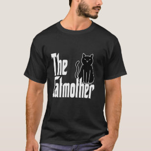 Camiseta Mãe de Gato Engraçada Gatomãe Gata Preta Mãe Gatin