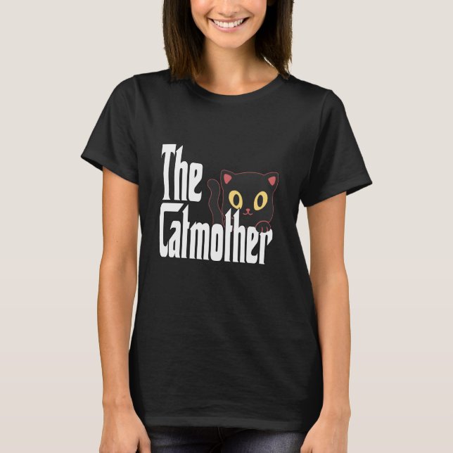 Camiseta Mãe de Gato Engraçada Gatomãe Mãe do Gatinho Mamãe (Frente)