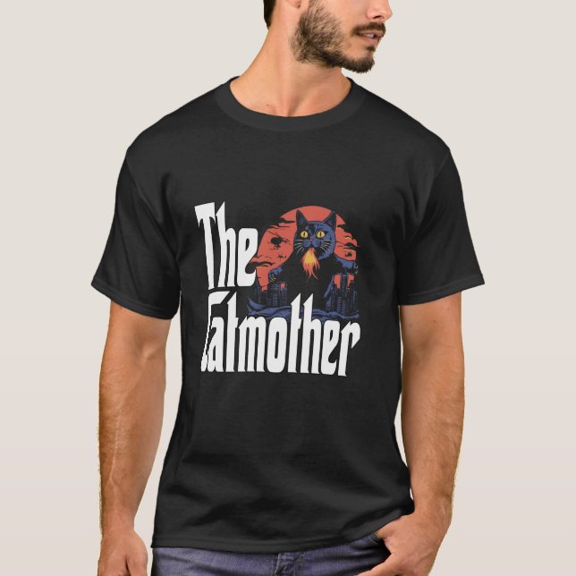 Camiseta Mãe de Gato Engraçada Gatomãe Mãe Gata Louca Mãe d (Frente)