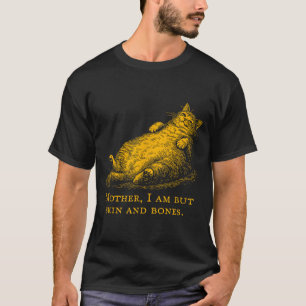 Camiseta Mãe de Gato Eu Sou Mas Pele E Ossos Divertido Vint