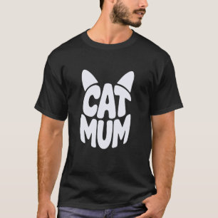Camiseta Mãe de Gato Fofa Engraçada