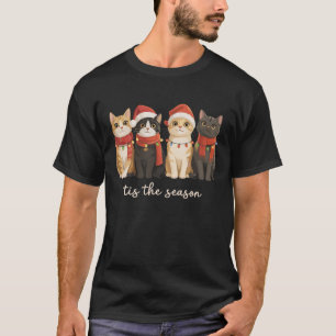 Camiseta Mãe de Gato Fofa Presente de Natal para Amantes de