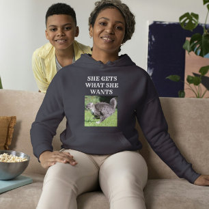 Camiseta Mãe de Gato Foto e Texto Personalizados de Estimaç