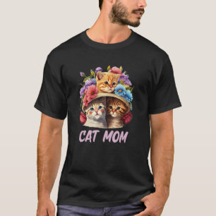 Camiseta Mãe de Gato Gato  Animal  Gatinho Animais de Estim