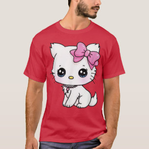 Camiseta Mãe de Gato Kawaii, Pai de Lover Menina Engraçada