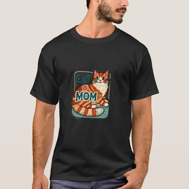 Camiseta Mãe de Gato Laranja 2 (Frente)