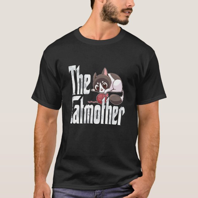 Camiseta Mãe de Gato Louca Mãe de Gatinho Fofo (Frente)