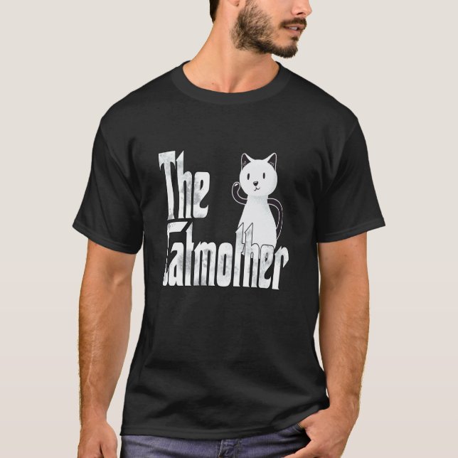 Camiseta Mãe de Gato Louca Mãe de Gatinho Fofo (Frente)