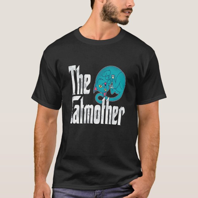 Camiseta Mãe de Gato Louca Mãe Gatinha  2 (Frente)