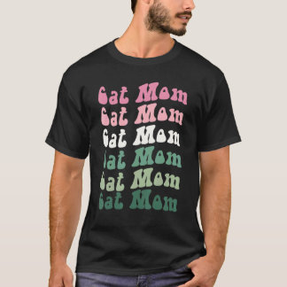 Camiseta Mãe de Gato Mãe de Gato Mãe de Gato Vintage Gato