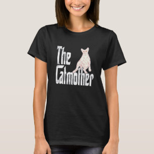 Camiseta Mãe de Gato Mãegata Preguiçosa Gato Mãe Sphynx Gat