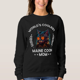 Camiseta Mãe de Gato Mais Legal do Mundo Mama Mulheres Gat