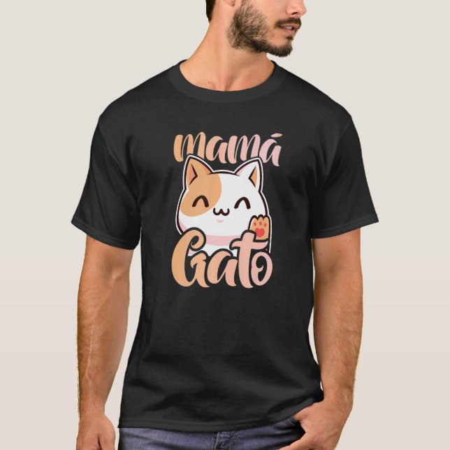 Camiseta Mãe de Gato Mamá Gato (Frente)