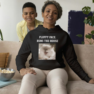 Camiseta Mãe de Gato Moderna Texto Personalizado Foto de An
