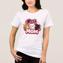 Camiseta Mãe de Gato na Moda | Camisa de Gatos Col
