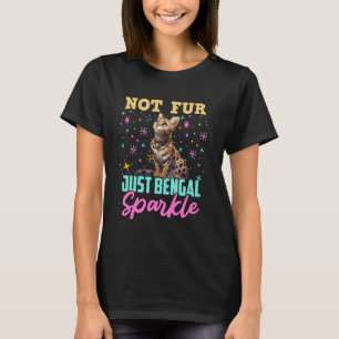 Camiseta Mãe de Gato NÃO É PELO SÓ BENGALA BRILHO Engraçado