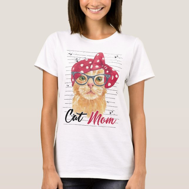 Camiseta Mãe de Gato Orgulhosa | Presente Perfeito (Frente)