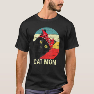 Camiseta Mãe de Gato Para o Dia das Mães de Gato Mamãe de