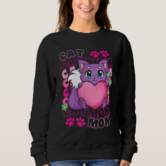 Camiseta Mãe de Gato Patas de Gato Fofo Gatinho Adoção Perf