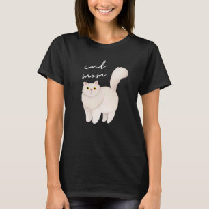 Camiseta Mãe de Gato Persa Branco para o Gato 1