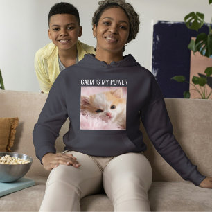 Camiseta Mãe de Gato Personalizada Texto Branco Cinza Escur