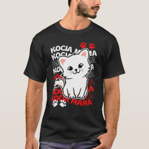 Camiseta Mãe de Gato Polonesa Kocia Mama