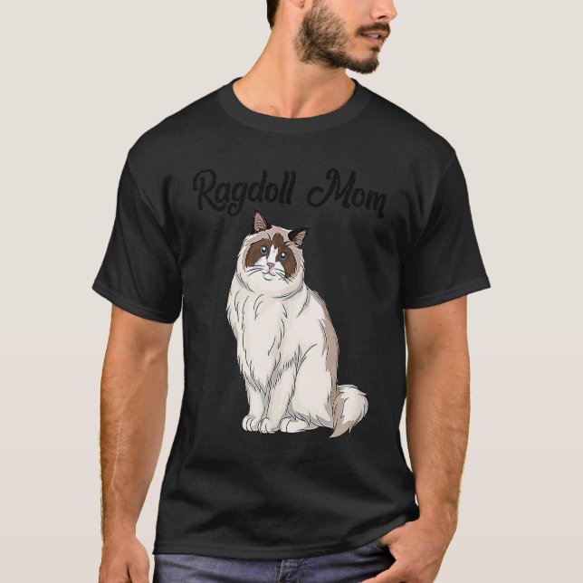 Camiseta Mãe de Gato Ragdoll Dona de Gato (Frente)