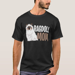 Camiseta Mãe de Gato Ragdoll Engraçado Amantes de Proprietá