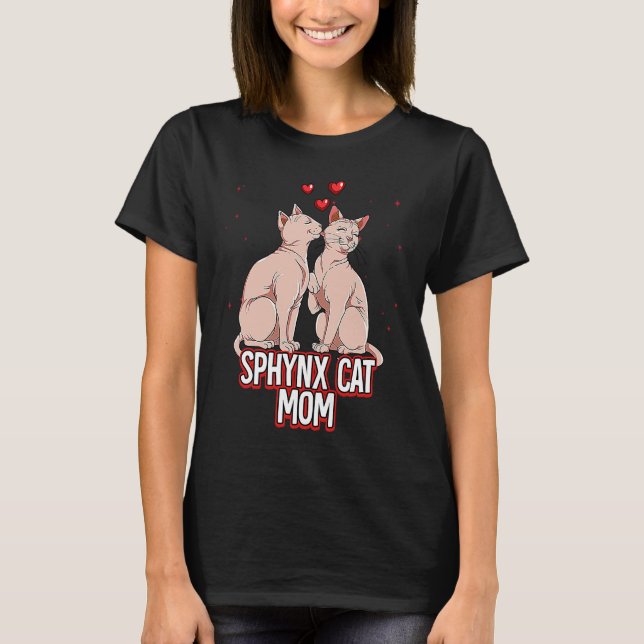 Camiseta Mãe de Gato Sphynx (Frente)