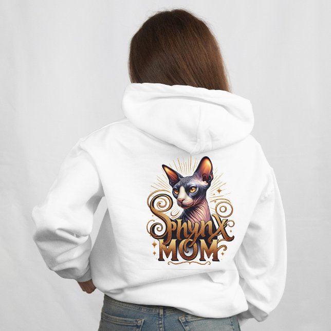 Camiseta Mãe de Gato Sphynx Feminino  (Sphynx Cat Lover Mom Clothes )
