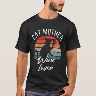 Camiseta Mãe de Gato Vinho Dono de Gato