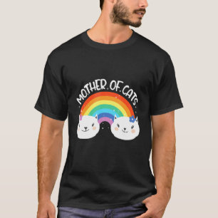 Camiseta Mãe De Gatos Engraçados Senhora Meme Mãe Sátira