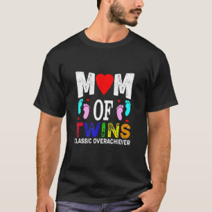 Camiseta Mãe De Gêmeas Clássicas De Gêmeas Soberdotes