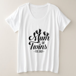 Camiseta Mãe De Gêmeos 2021