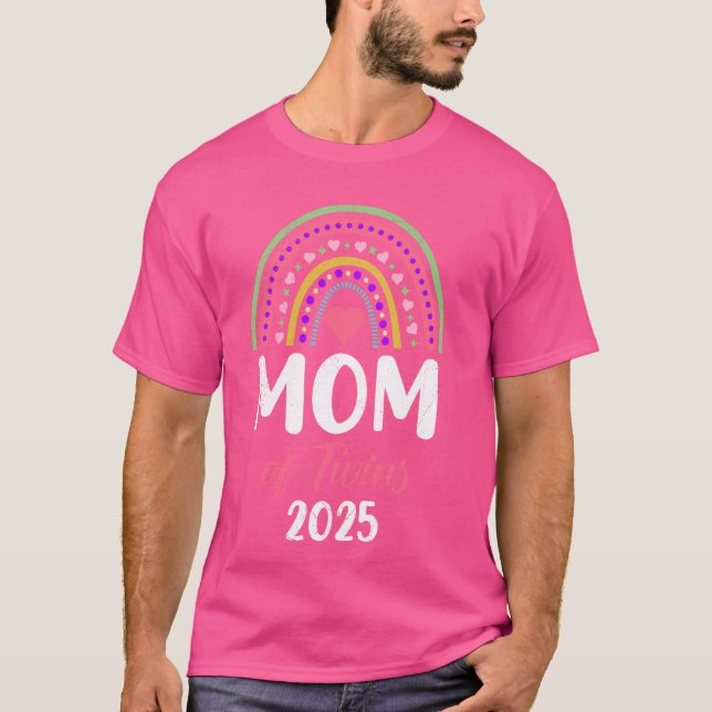 Camiseta MÃE DE GÊMEOS 2025 Expacta Gêmeos Mãe Sorte (Frente)