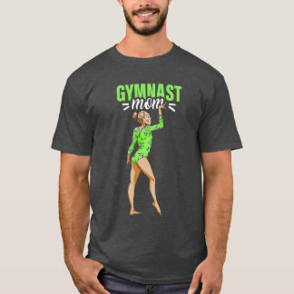 Camiseta Mãe de Ginasta Amante de Esportes Ginastas Amigos