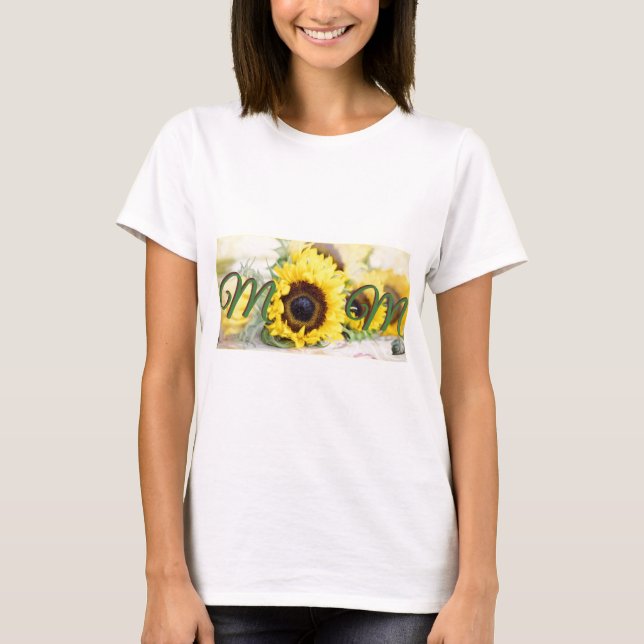 Camiseta Mãe de girassol (Frente)
