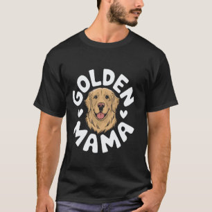 Camiseta Mãe de Golden Retriever Amante de Cachorro Mulhere